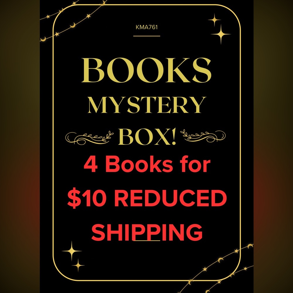 BOOK Mystery Box 4 for $10 w/ Reduced Ship ATTENTION READERS Read Full Details